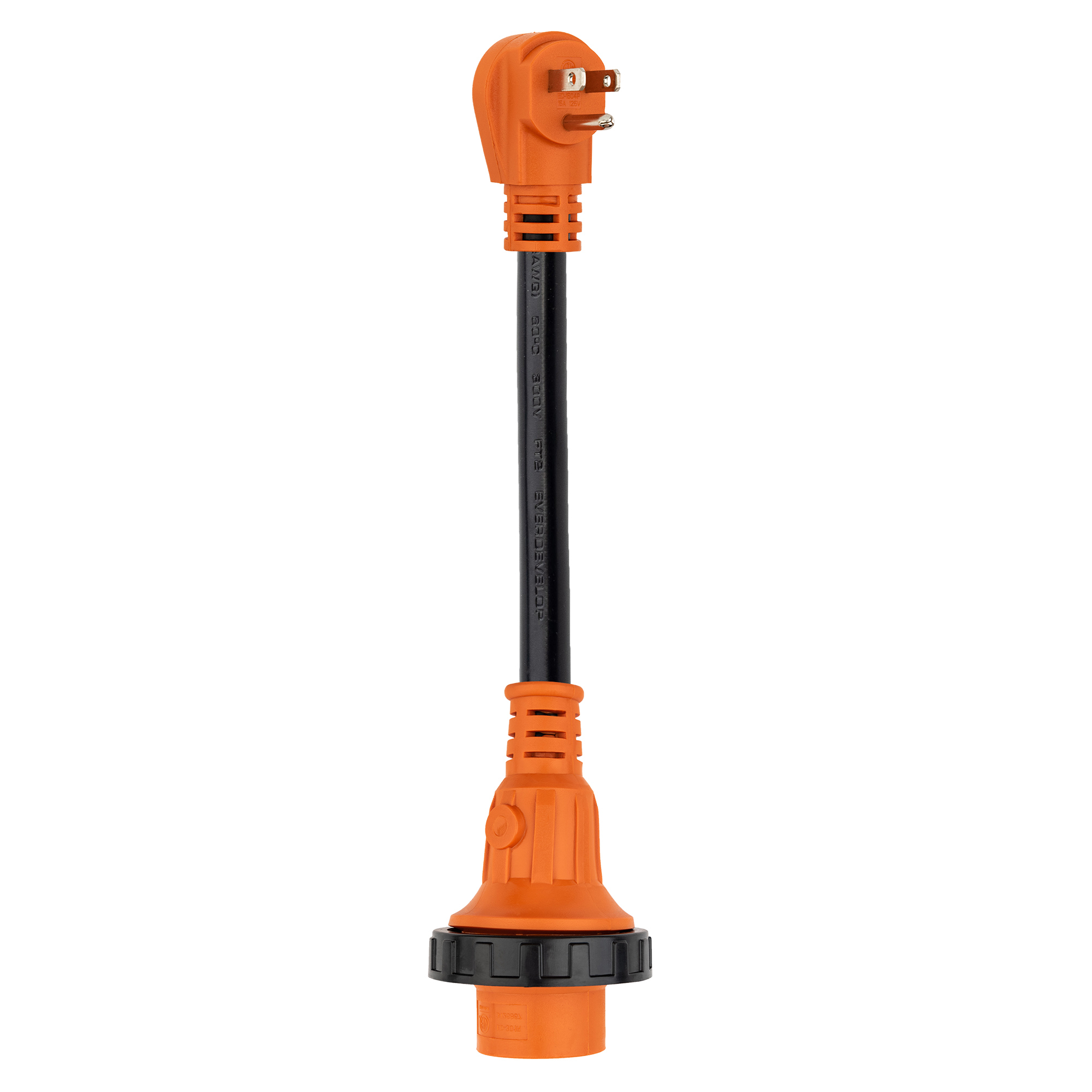 Power Sentry Generator Adapter Cord — 12in., 15A Male to 30A Female, Foldable Handle, Model# GLRVAD15M30T012